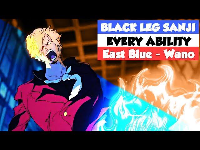 Black Leg Sanji | All Techniques | East Blue - Wano | CC