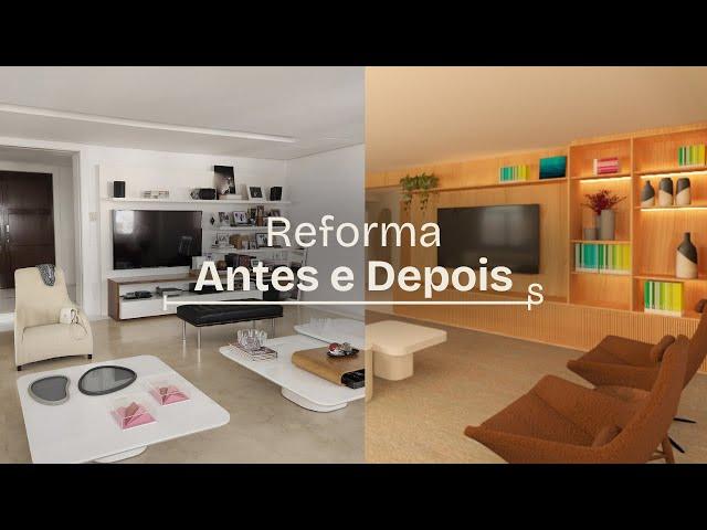 Reforma de apartamento: antes e depois
