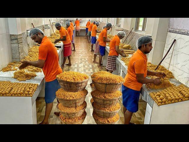 1 Lakh Kg Naivedhyam Laddu Making ऐसे बनता है तिरूपति बालाजी का प्रसाद Hindu Temple Food