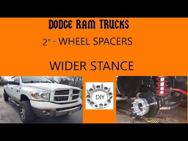 Ram Wheel Spacers Install