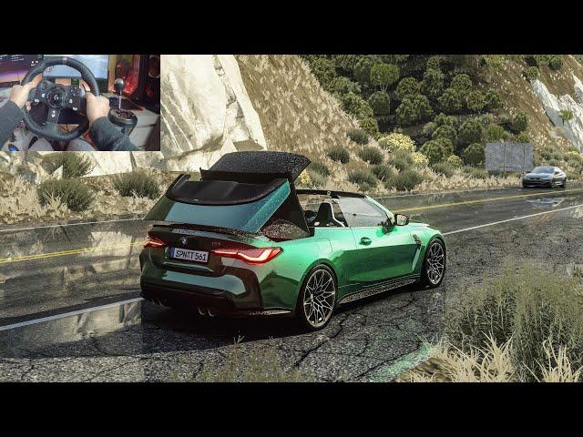 The New BMW M4 G83 Convertible | Street Racing On Rainy Day