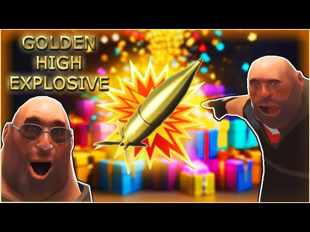 GOLDEN HIGH EXPLOSIVE SHELL