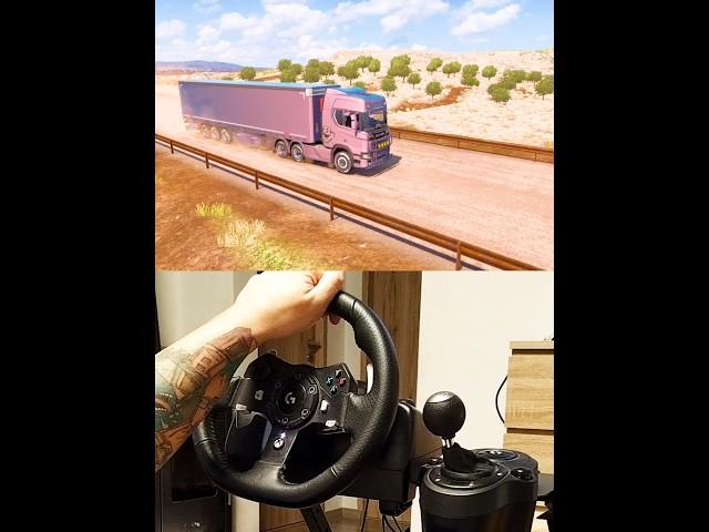 ETS2 Scania V8 Middle-east Syria Izra city ProMods map Steering Wheel Manual Shifter #truck #ets2