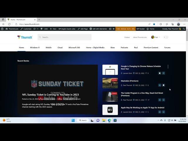 The New Bookmarks and Favorites Experience on Thurrott.com