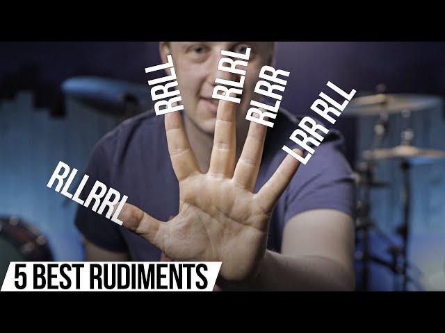 The 5 BEST RUDIMENTS for Developing Hand Technique | Free Drum Lesson