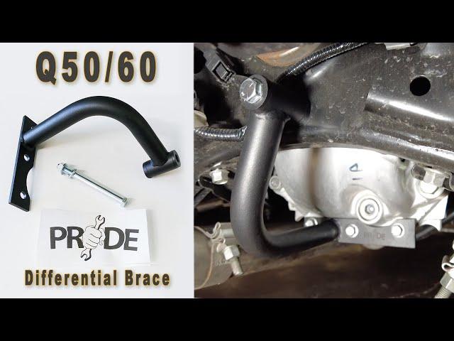 Pride Auto INFINITI Q50/Q60 RWD & AWD Rear Differential Brace + Install