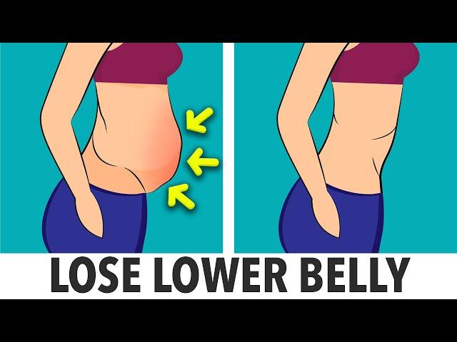 Get Rid Of Lower Belly Fat - Fat Burning Workout At Home