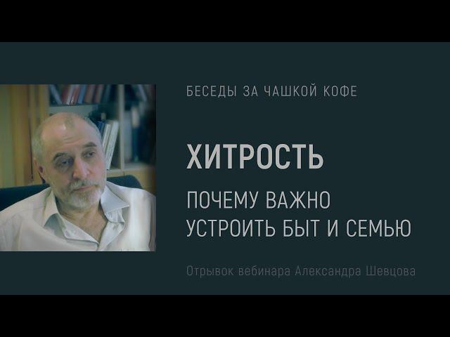 Хитрость. Почему важно устроить быт и семью | Александр Шевцов