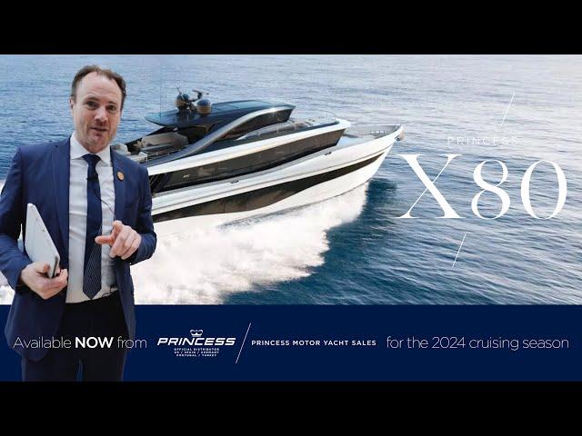 Princess X80 | Mini Superyacht Tour by a Professional Yacht Broker at Dusseldorf Boat Show 2024