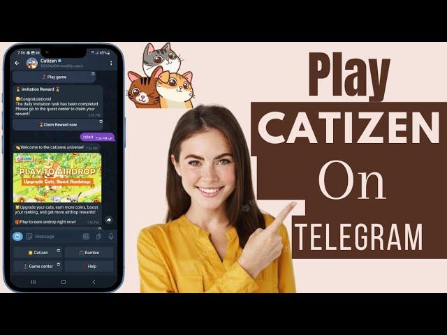 How To Play Catizen On Telegram | Play Catizen Game On Telegram