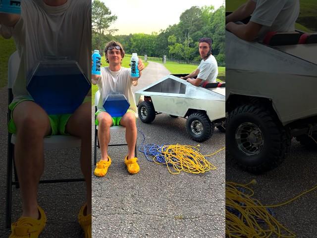 $1000 CYBER TRUCK VS CARTER SHARER TEST #tesla #cybertruck #rccar #comedy #funny #shorts #usa