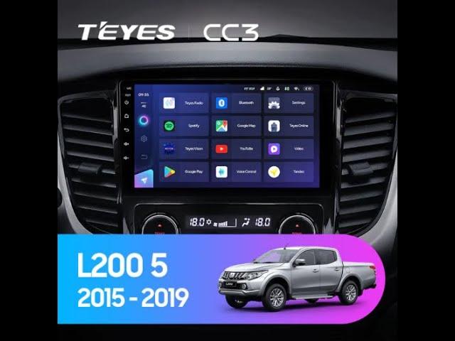 TEYES CC3 Mitsubishi L200 5 (2015-2019) Installation