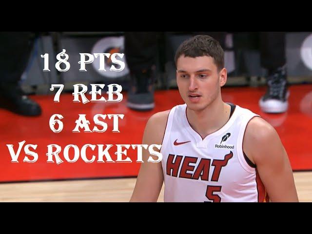 Nikola Jovic 18 Pts 7 Reb 6 Ast   Miami Heat vs Houston Rockets HIGHLIGHTS