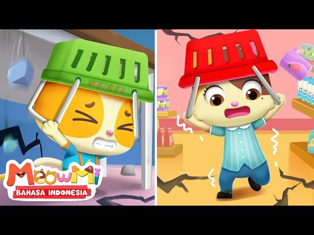 Lagu Keselamatan Gempa Bumi | Keamanan untuk Anak | Lagu Anak | MeowMi Family Show Bahasa Indonesia