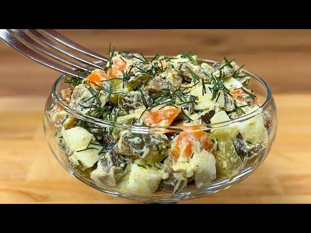 Long forgotten but very tasty salad made from simple products! No mayonnaise!  5 recipes