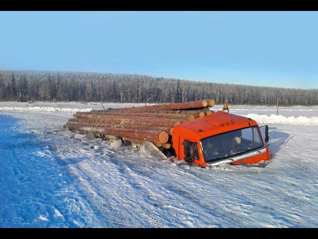 Виртуозы за рулем!! Северный дальнобой  и зимники!