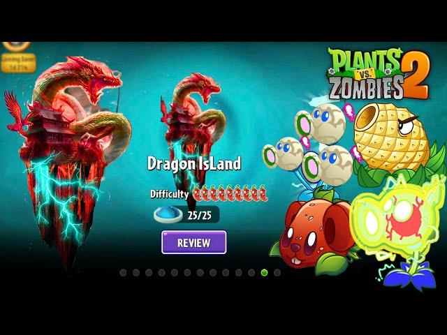 Plants vs Zombies 2 - New World Dragon Li IsLand & Plants Lightning Reed Pink in Version 11.7.1