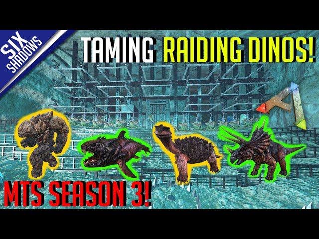 TAMING AND BREEDING RAIDING DINOS! | MTS 4-Man PvP Servers! - Ark: Survival Evolved