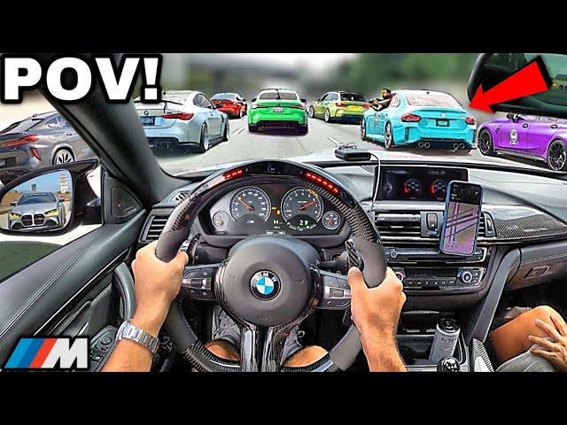 30 Minutes of Chasing BMW Drivers In A Straight Piped BMW M4 F82 [LOUD EXHAUST POV]