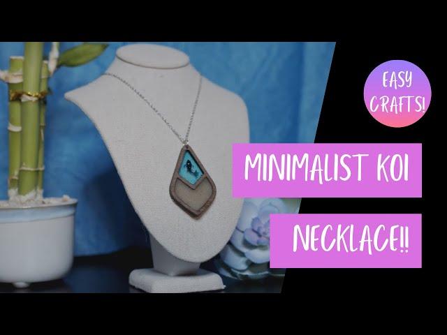 Wood, Sand, Resin and Koi - here is a necklace you will enjoy! (Hopefully!!!)