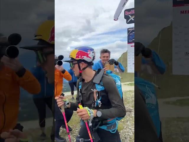 Local legend Aaron was the first athlete to sign the board at Turnpoint 4  #redbullxalps #race