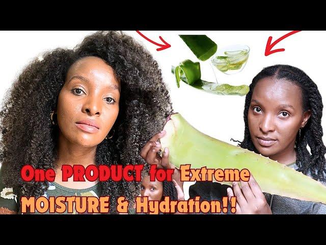 Aloe Vera Gel For Maximum Moisture and Hydration For Type 4 Hair| How to make and Use Aloe vera Gel