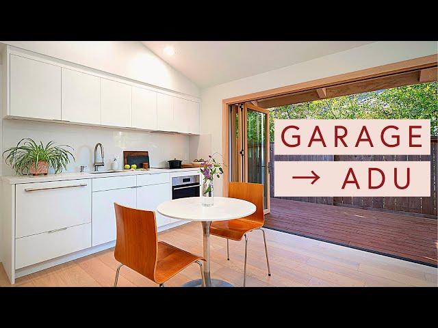 Garage ADU - 500+ square feet - 1 bedroom conversion