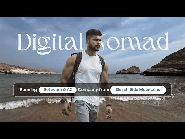 Digital Nomad Diaries  |Running My AI & Software Company from Beachside Mountain️ |Tech Lifestyle