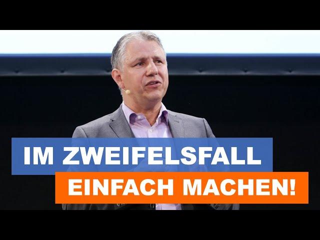 Motivationsredner Dr. Jens Uwe Meyer: Im Zweifelsfall einfach machen!