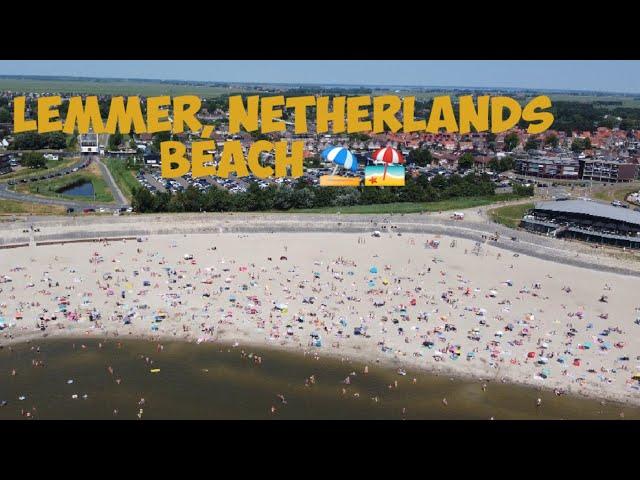 Lemmer Beach  | Birds - eye view  #newvideo#beach #netherlands#lemmer