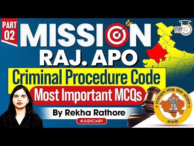 Rajasthan APO Exam Preparation | Criminal Procedure Code | Most Important MCQs ( Part-2 )