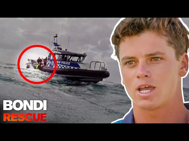 Young Lifeguard Searches For Body After A Boat Capsizes