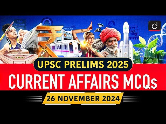 Current Affairs MCQs –26th November 2024 | NCQG | MPP | UPSC Current Affairs | Drishti IAS English