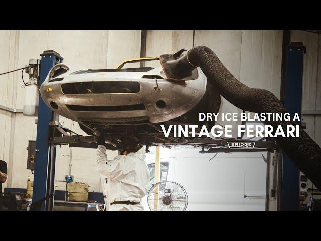 Dry Ice Blasting Our Ferrari Dino | Bridge Classic Cars