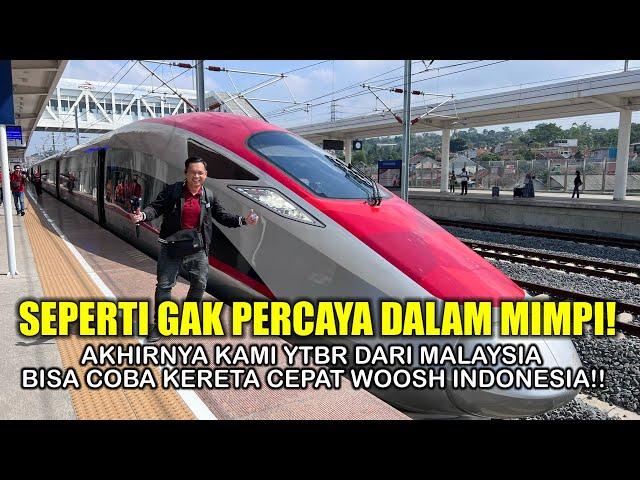 SEPERTI MIMPI !! ORG MALAYSIA UDA NAIK KERETA CEPAT WOOSH INDONESIA INI! SERU BANGET !