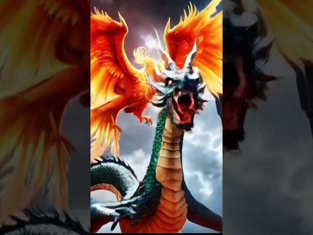 Dragon and phoenix hybridised by ai #fusion #ai #tranformation #hybrid #aiart #aiworld