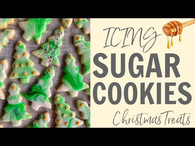 How to ice your Sugar Cookies! Recipe #Shorts