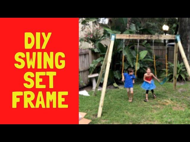 DIY Wooden Swing Set Frame | DIY Swing // Redbeard Adventure