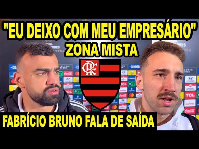 "EU DEIXO COM MEU EMPRESÁRIO" FABRÍCIO BRUNO FALA DE SAÍDA DO MENGÃO! CHEGADA DE MICHAEL! ZONA MISTA