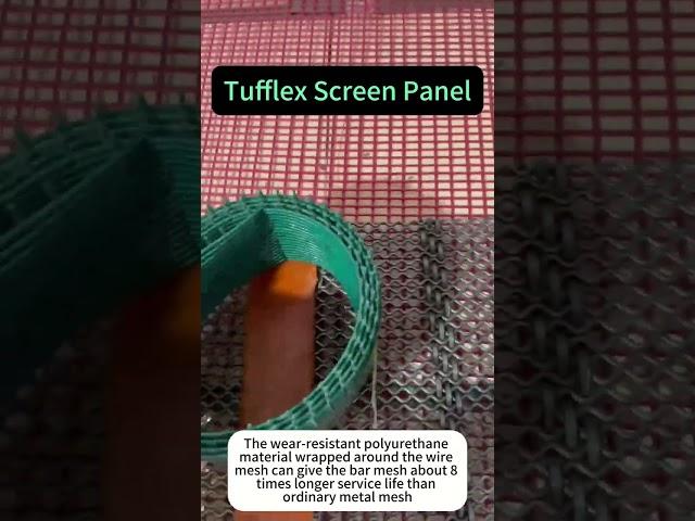 Tufflex screen panel for avoid blocking holes#tufflex #mining