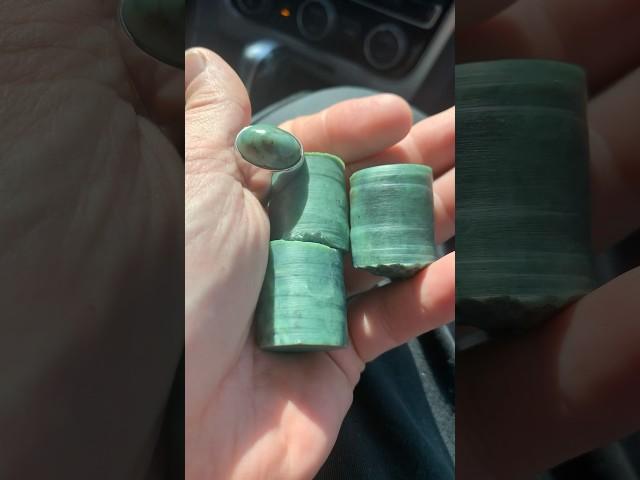 Beautiful Blue Green Jade From Washington State!  #jade #nephrite #gemstone