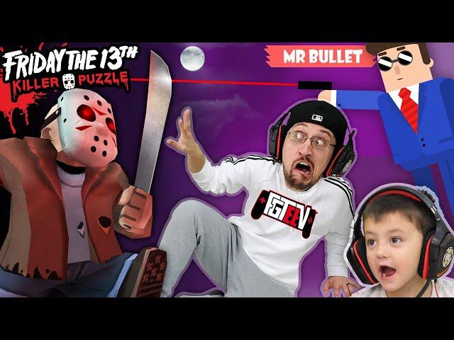 FRIDAY the 13th Traps FGTEEV! (Mr Bullet & Silly Walks 3 Games Mash Up + Skit)