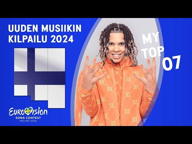  Uuden Musiikin Kilpailu 2024 | My Top 07 | (After the Show)