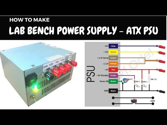 DIY Lab Bench Power Supply from ATX PSU