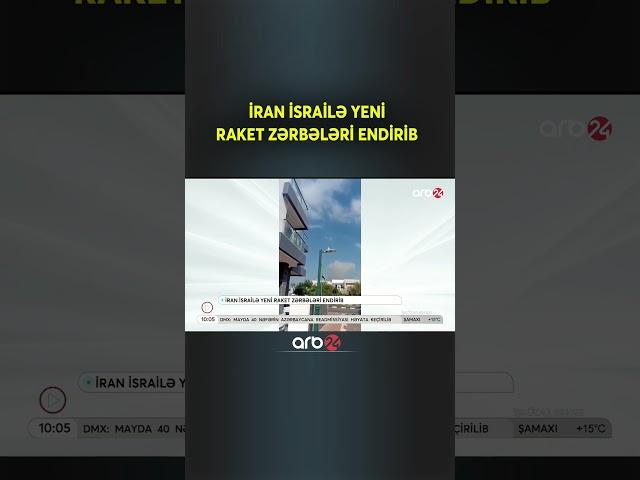 İran İsrailə raket zərbələri endirib