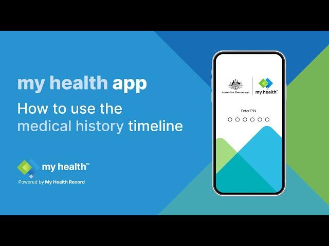 my health app – how to use the medical history timeline