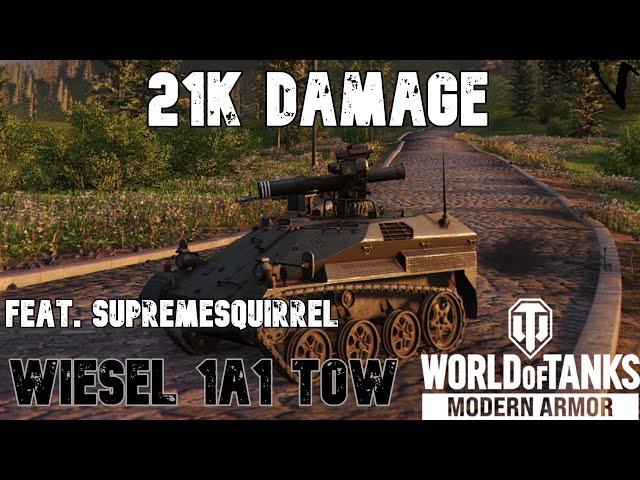 Best Game In Wiesel feat. SupremeSquirrel: 21K Damage: WoT Console - World of Tanks Modern Armor