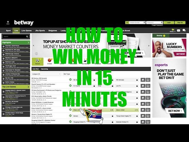 Betway Strategy : How to make MONEY in 15 minutes