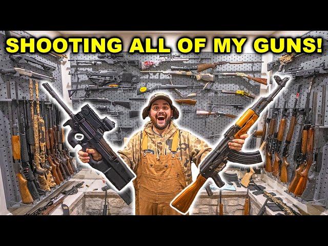 Shooting EVERY GUN in My HIDDEN VAULT!!!