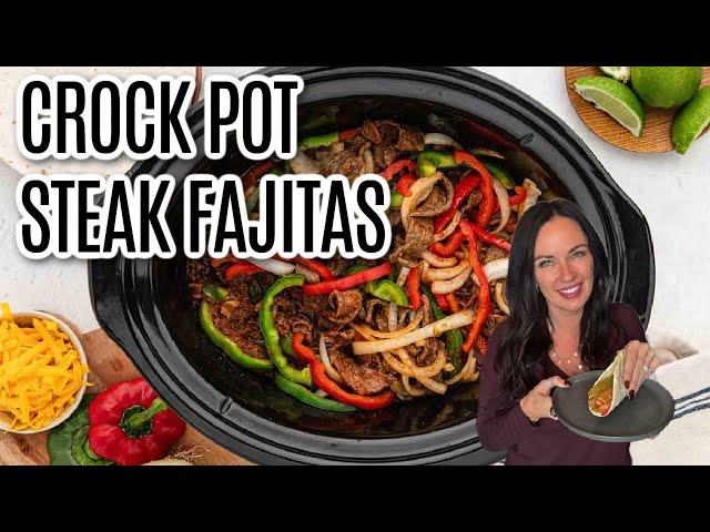 Easy Slow Cooker Steak Fajitas